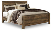 Trinell Brown King Panel Bed, Chest and 2 Nightstands - B446B96