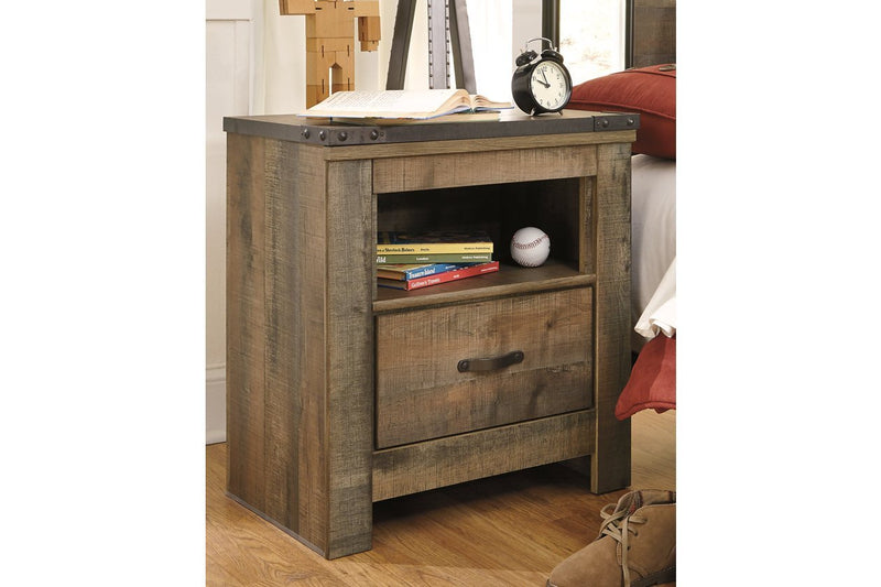 Trinell Brown Nightstand - Lara FurnitureNightstand