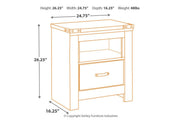 Trinell Brown Nightstand - Lara FurnitureNightstand