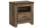 Trinell Brown Nightstand - Lara FurnitureNightstand