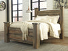 Trinell Brown Queen Poster Bed - Gate FurnitureQueen Bed