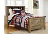 Trinell Brown Twin Bookcase Bed - Lara FurnitureTwin Bed