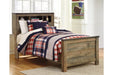 Trinell Brown Twin Bookcase Bed - Gate FurnitureTwin Bed
