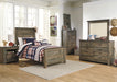 Trinell Brown Twin Panel Bed - Gate FurnitureTwin Bed