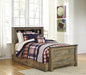 Trinell Brown Twin Panel Bookcase Bed - Gate FurnitureTwin Bed