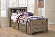 Trinell Brown Twin Storage Bed, Chest and Nightstand - B446B92