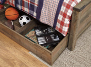 Trinell Brown Twin Storage Bed, Chest and Nightstand - B446B92