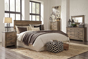 Trinell King/California King Panel Headboard Bed with Dresser in Brown from Ashley - Lara Furniture