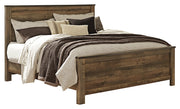 Trinell King Panel Bed with Dresser and 2 Nightstands in Brown from Ashley - Lara Furniture