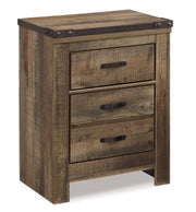 Trinell King Panel Bed with Dresser and 2 Nightstands in Brown from Ashley - Lara Furniture