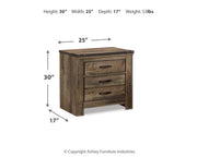 Trinell King Poster Bed with Dresser and 2 Nightstands in Brown - PKG005120
