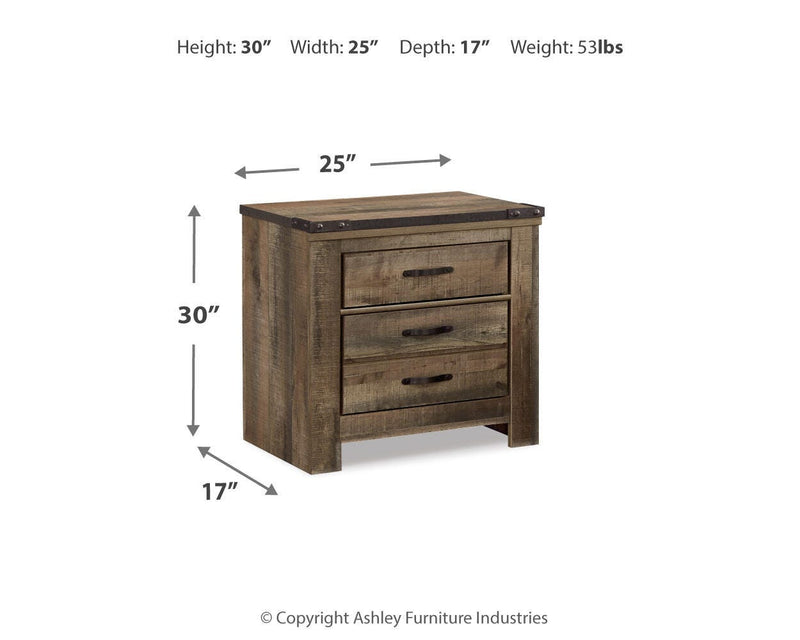 Trinell King Poster Bed with Dresser and 2 Nightstands in Brown - PKG005120