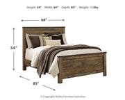 Trinell Queen Panel Bed, Dresser and Mirror - B446B82