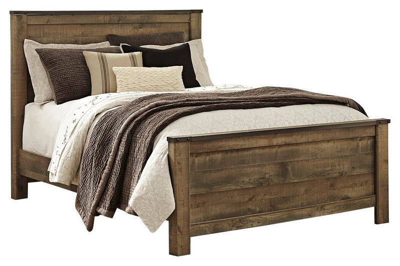 Trinell Queen Panel Bed with Dresser, Chest and Nightstand in Brown - PKG005089