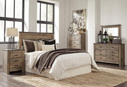 Trinell Queen Panel Headboard with Dresser, Chest and Nightstand in Brown - PKG005076