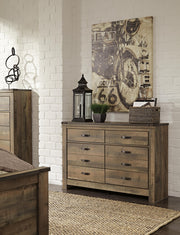 Trinell Twin Bookcase Bed, Dresser and 2 Nightstands - B446B101