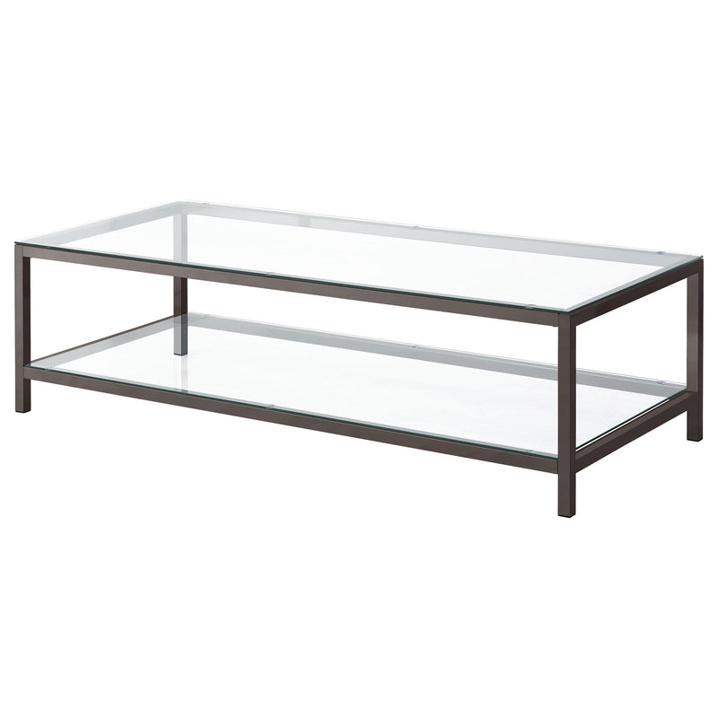 Trini 3-piece Coffee and End Table Set Black Nickel - 720228-S3