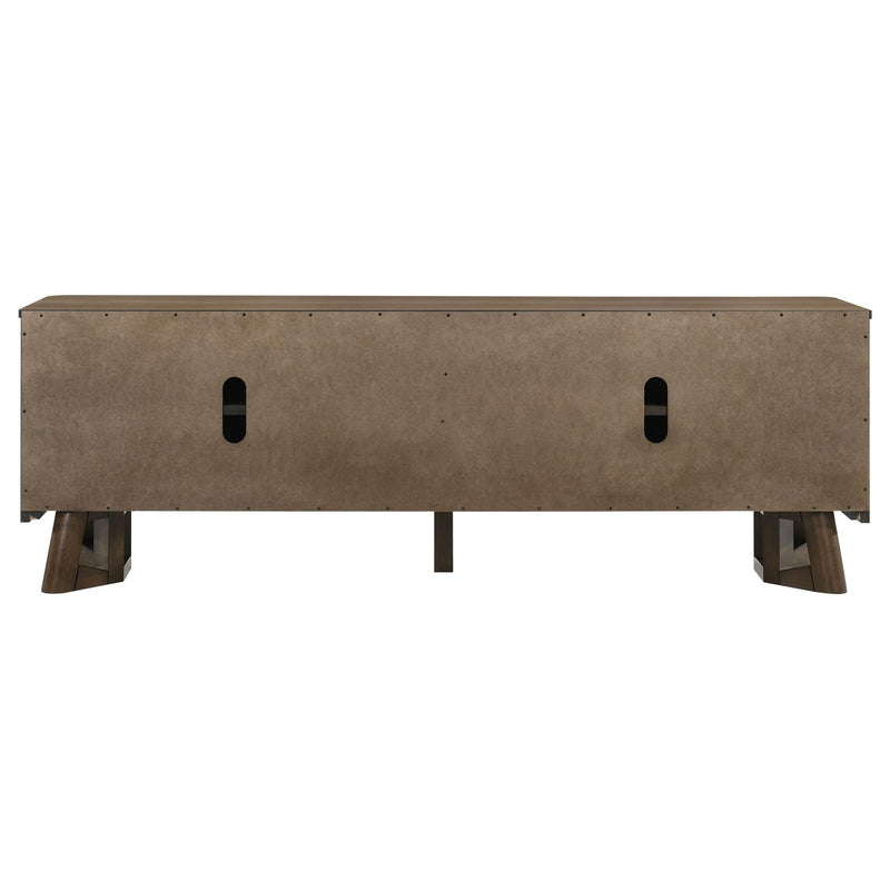 Trotter 71-inch 4-Door Wood TV Stand Media Console Brown - 720133