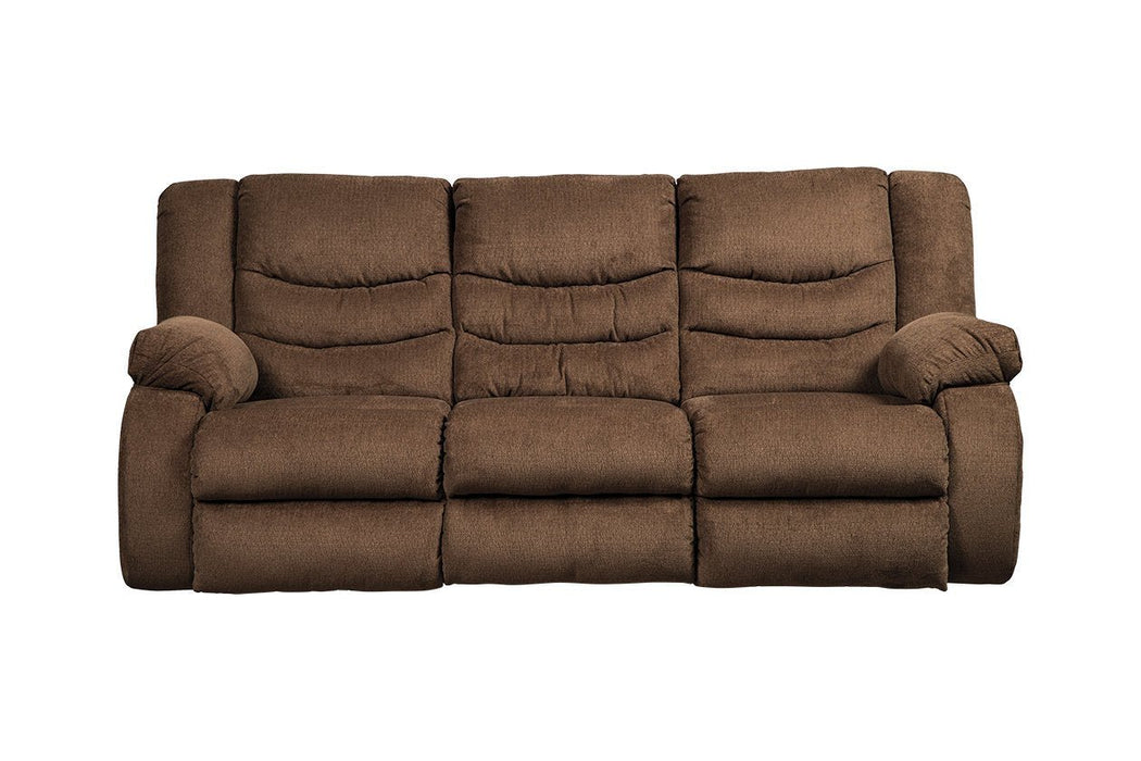 Tulen Chocolate Reclining Sofa - Gate FurnitureReclining Sofa