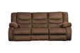 Tulen Chocolate Reclining Sofa - Gate FurnitureReclining Sofa