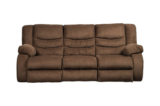 Tulen Chocolate Reclining Sofa - Gate FurnitureReclining Sofa