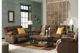 Tulen Chocolate Reclining Sofa - Gate FurnitureReclining Sofa