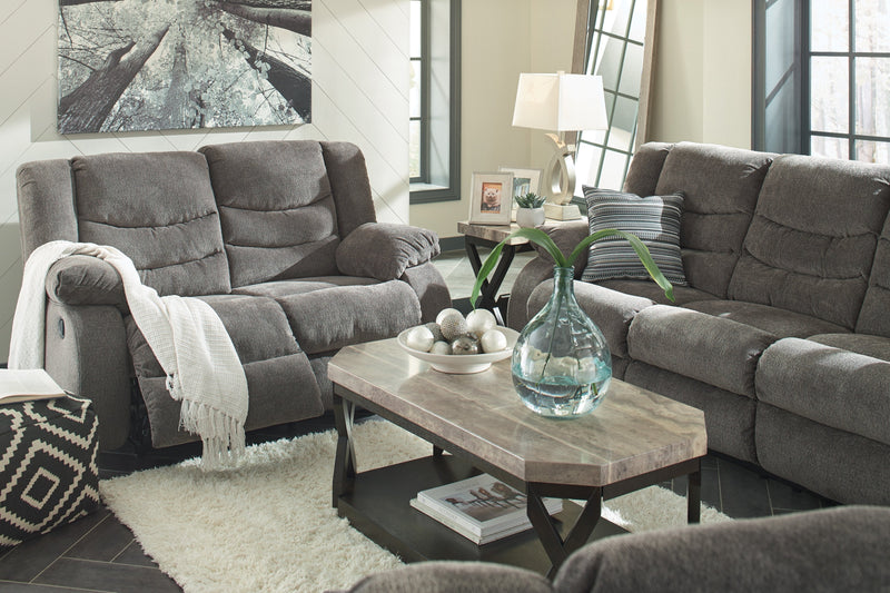 Tulen Gray Reclining Living Room Set - Lara FurnitureLiving Room Set