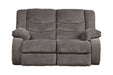 Tulen Gray Reclining Loveseat - Gate FurnitureLoveseat