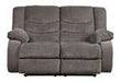 Tulen Gray Reclining Loveseat - Gate FurnitureLoveseat