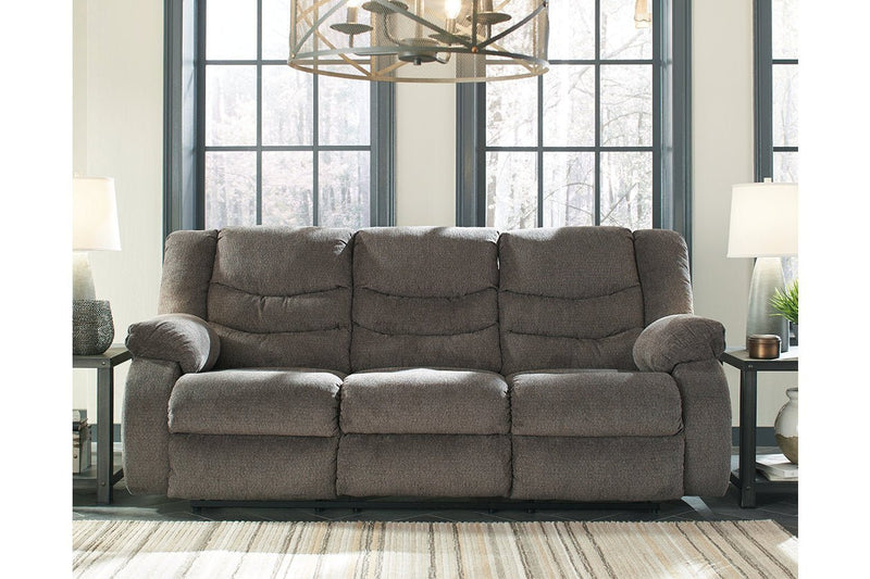 Tulen Gray Reclining Sofa - Lara FurnitureReclining Sofa