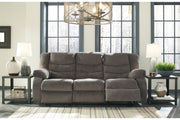 Tulen Gray Reclining Sofa - Lara FurnitureReclining Sofa