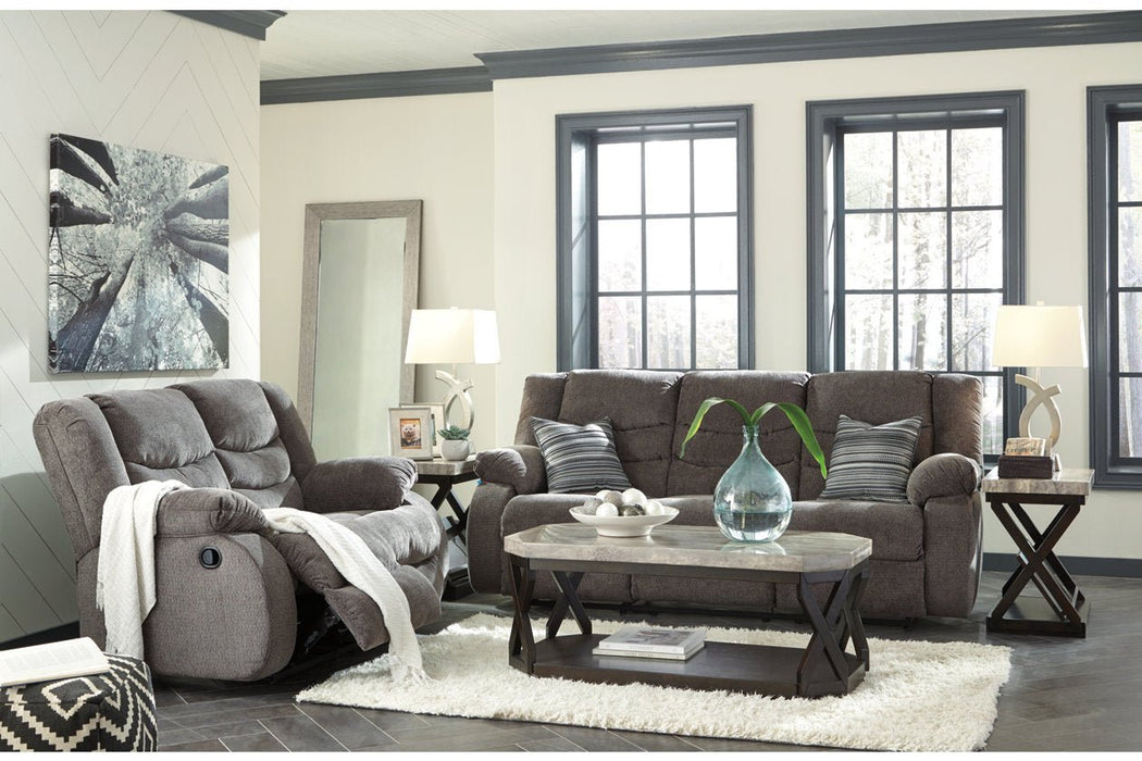 Tulen Gray Reclining Sofa - Gate FurnitureReclining Sofa