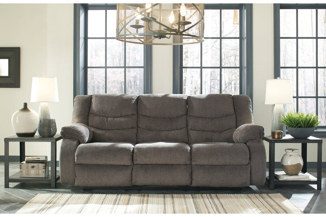 Tulen Gray Reclining Sofa - Gate FurnitureReclining Sofa