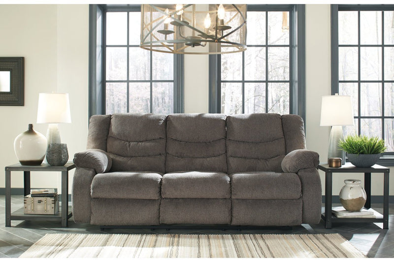 Tulen Gray Reclining Sofa - Lara FurnitureReclining Sofa
