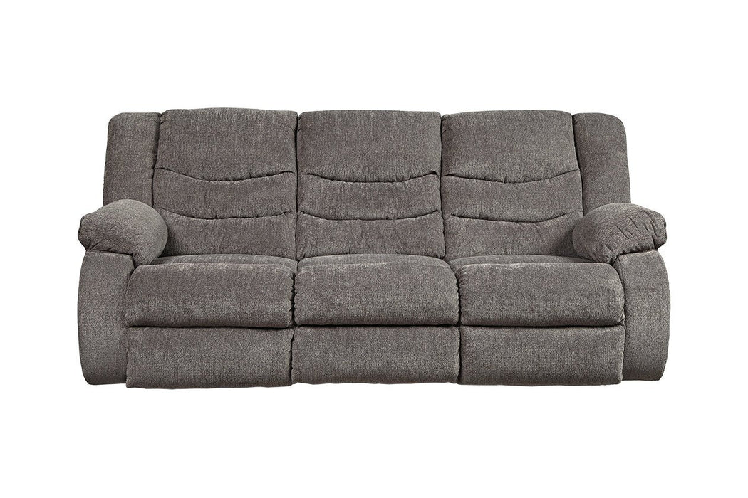 Tulen Gray Reclining Sofa - Gate FurnitureReclining Sofa