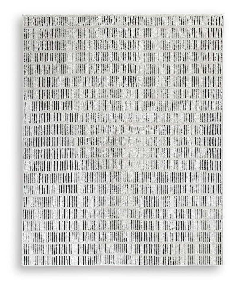 Turinwith Ivory/Black 7'10" x 9'10" Area Rug - R407551