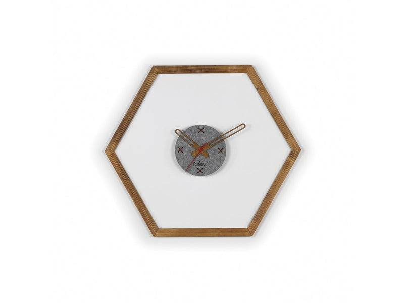 Tuva Wall Clock in Brown - 760-TUV-CLO-RF190502