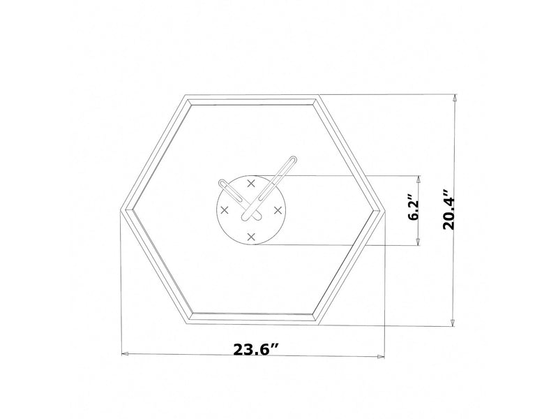 Tuva Wall Clock in Brown - 760-TUV-CLO-RF190502