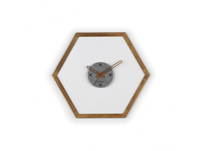 Tuva Wall Clock in Brown - 760-TUV-CLO-RF190502