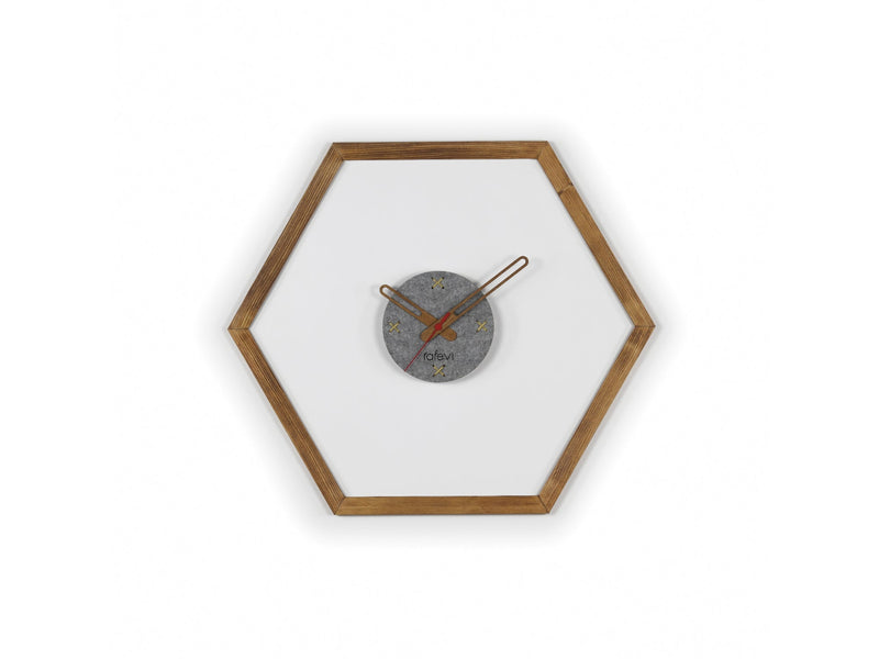 Tuva Wall Clock in Brown - 760-TUV-CLO-RF190502