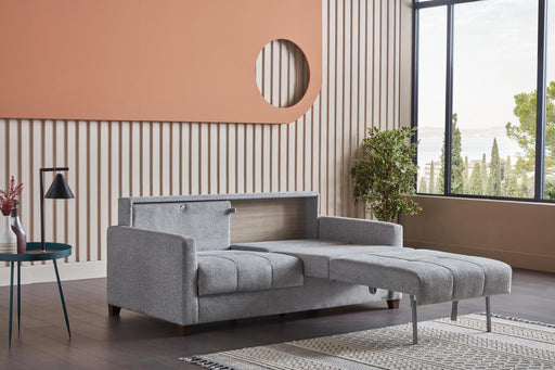 Twinsoft Queen Sleeper (Beatto L.Gray) 4 Pieces - Gate FurnitureSleeper Sofa