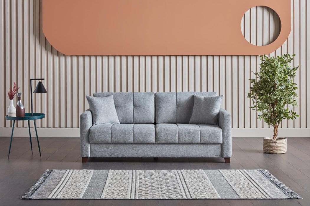 Twinsoft Queen Sleeper (Beatto L.Gray) 4 Pieces - Gate FurnitureSleeper Sofa