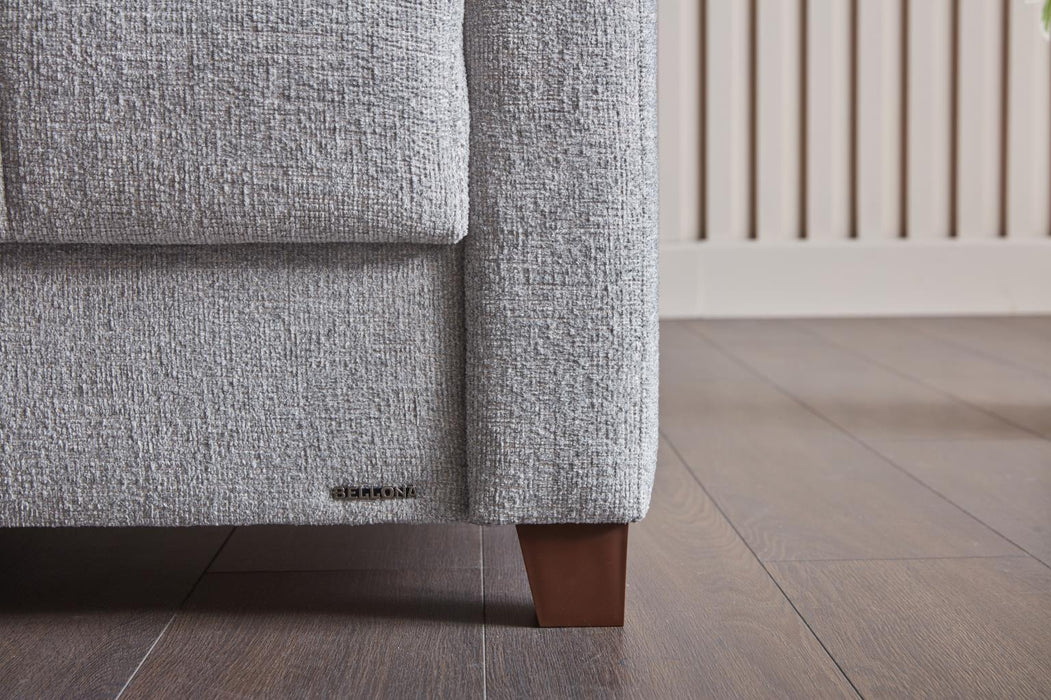 Twinsoft Queen Sleeper (Beatto L.Gray) 4 Pieces - Gate FurnitureSleeper Sofa