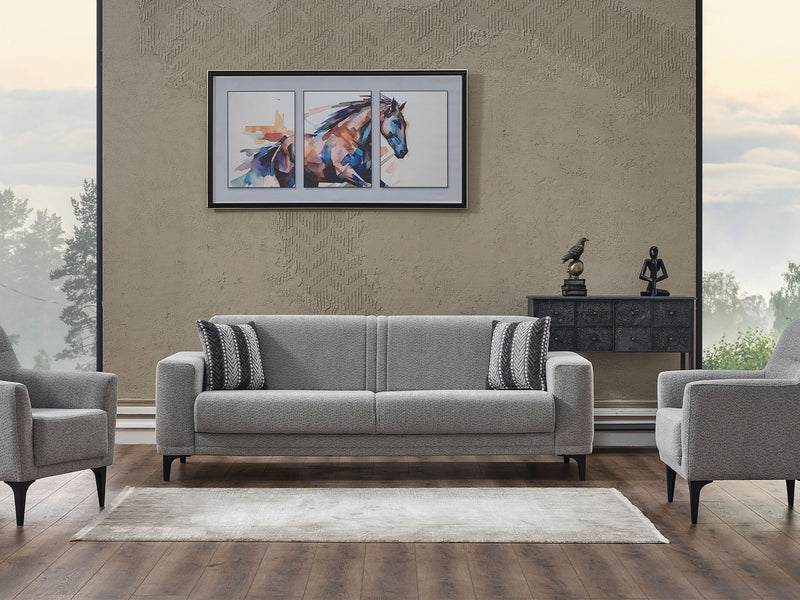 Twist Convertible Loveseat in Grey - 200-SER-TWI-PINAR17-2