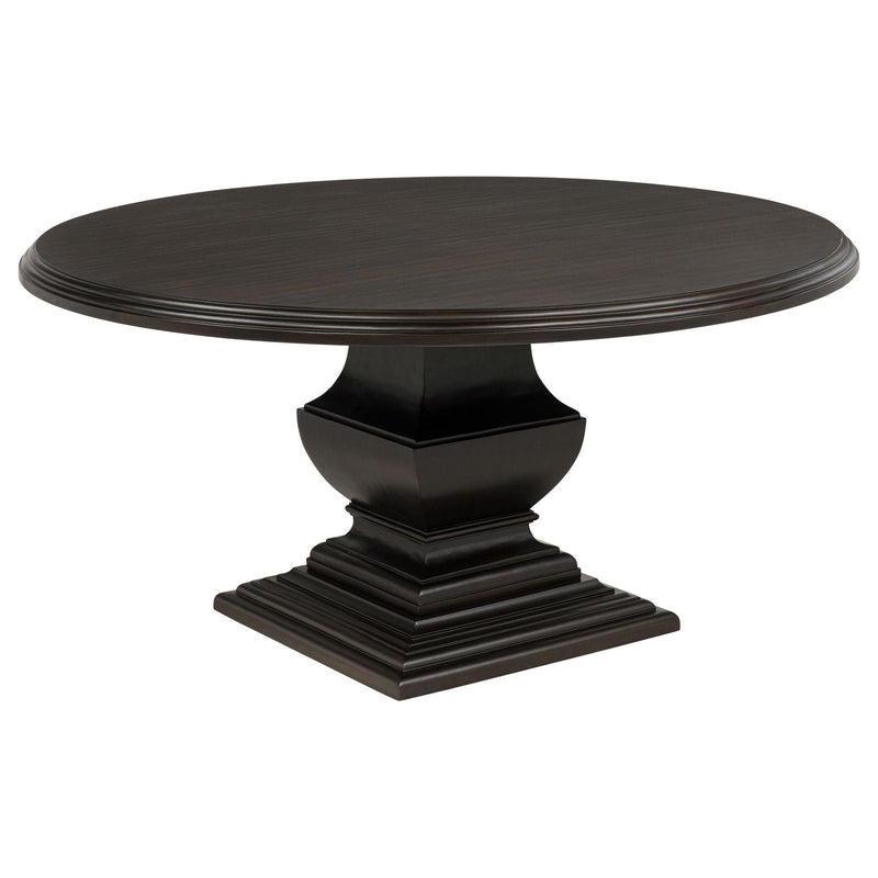 Twyla 5-piece Round Wood Dining Room Table Set Dark Cocoa - 109230-S5