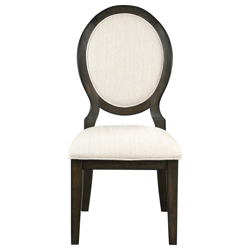 Twyla 5-piece Round Wood Dining Room Table Set Dark Cocoa - 109230-S5