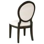 Twyla 5-piece Round Wood Dining Room Table Set Dark Cocoa - 109230-S5