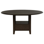Twyla 60-inch Round Dining Table with Drawer Dark Cocoa - 115100