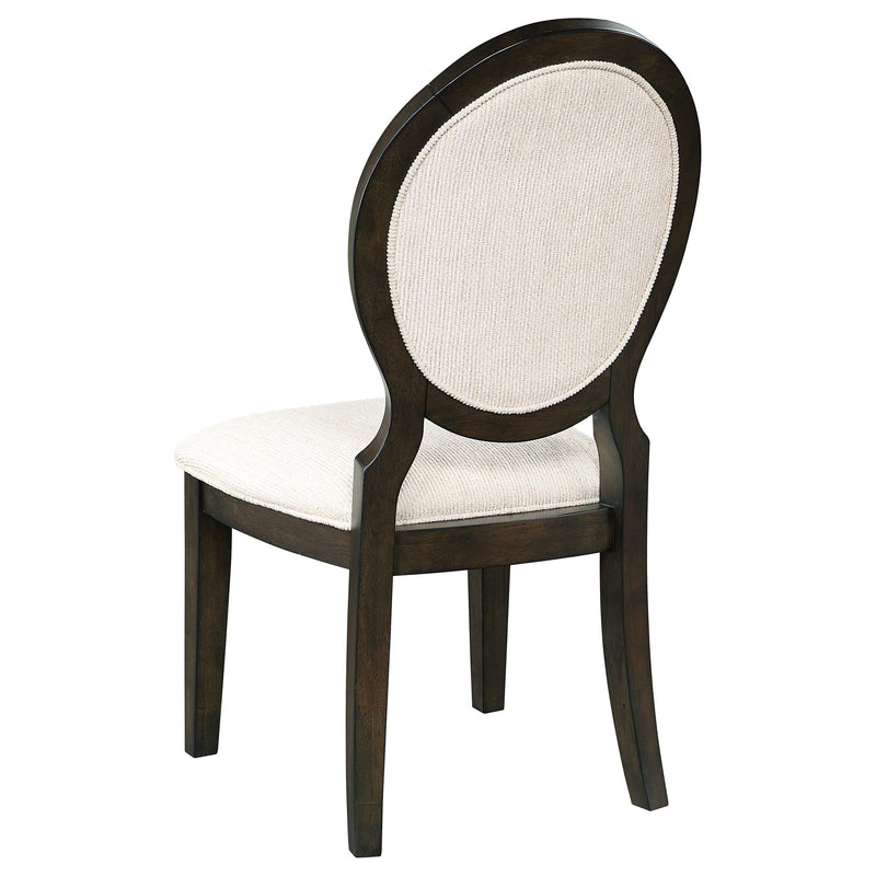 Twyla 7-piece Round Wood Dining Room Table Set Dark Cocoa - 109230-S7