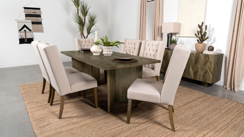 Tyler 80-inch Solid Wood Dining Table Mango Brown - 130511